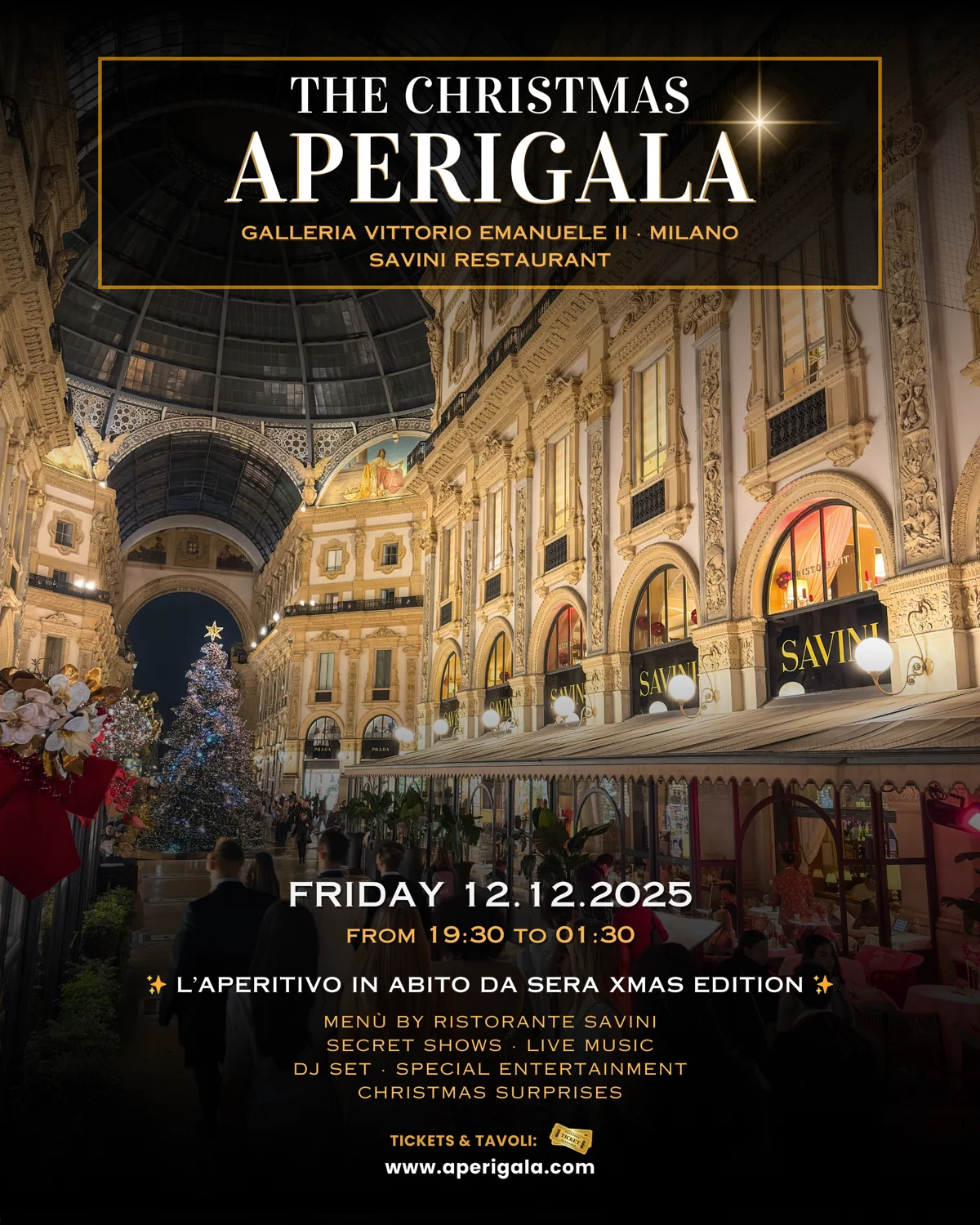 aperigala xmas 2025 milano