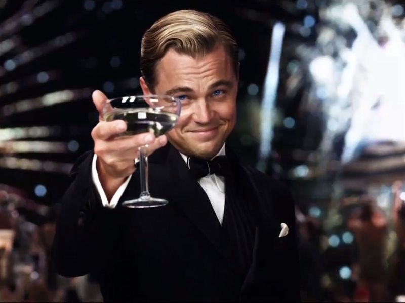 leonardo di caprio calice di vino
